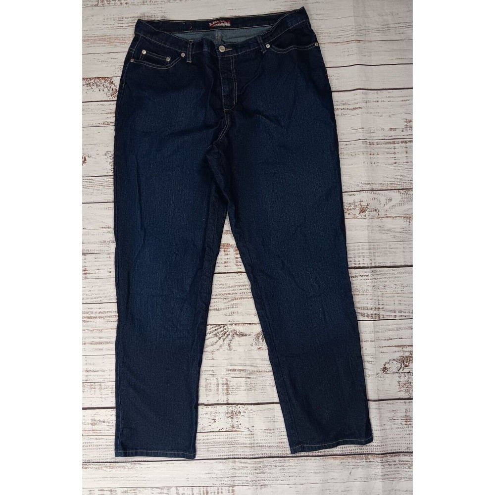UKA JEANS women's 18A blue jeans pants High Rise Cotton Blend Stretch